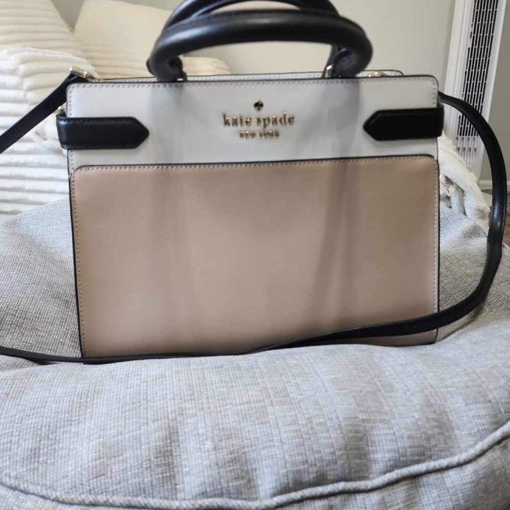 Kate Spade Black and Tan Satchel